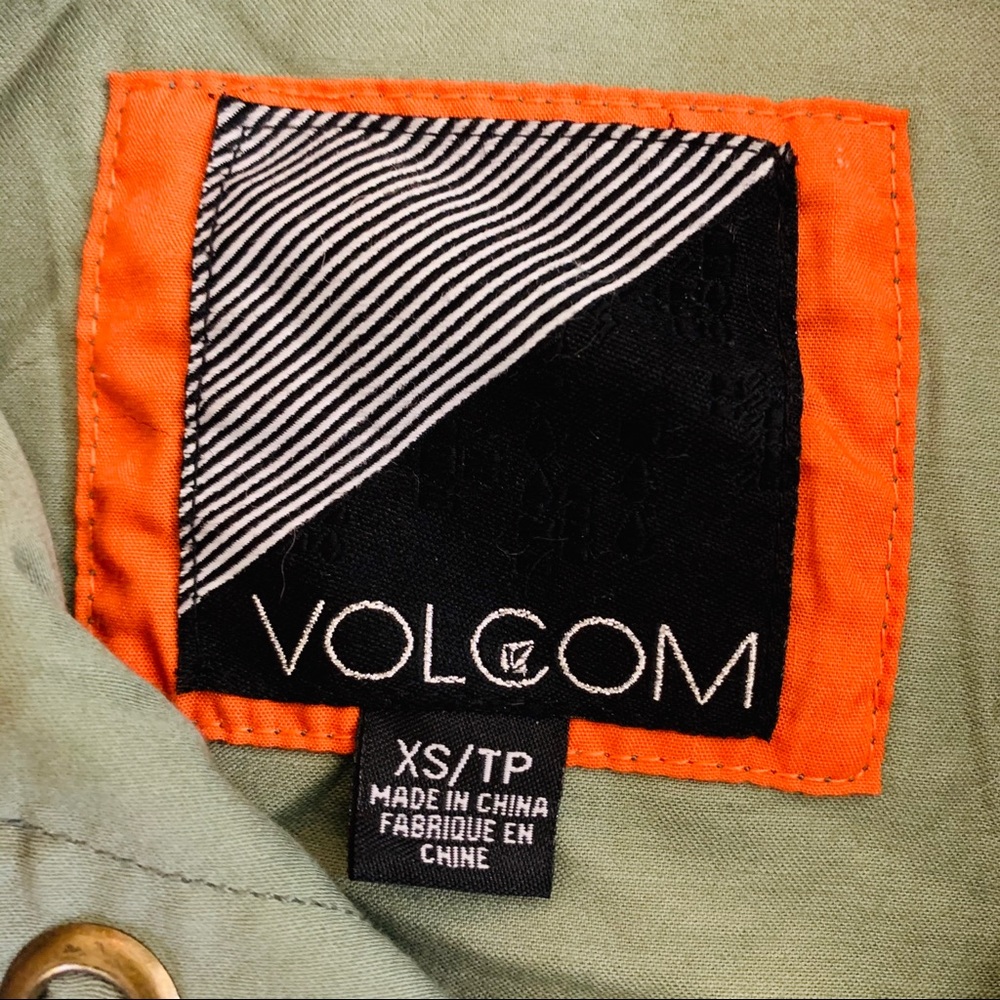 Volcom green button down jacket - Picture 3 of 3